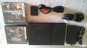 Play Station 2 Slim Chipeado + Memori Card Usado