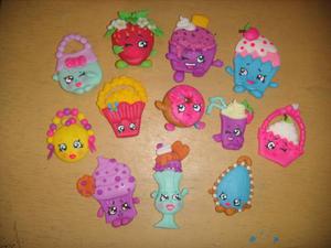 Shopkins Tipo Apliques 2 Cm En Masa Flexible