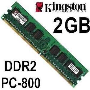 Memoria Ram Ddr2 2gb Markvision Y Kingstom (2x2gb) Para Pc
