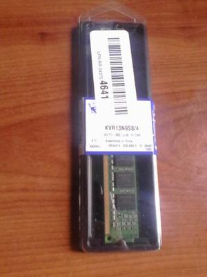 Memoria Ram Ddr3 Kingston 4gb 240 Pin  Mhz Kvr13n9s8/4