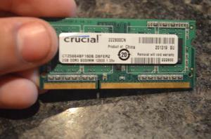 Memoria Ram Drr2 2gb Crucial