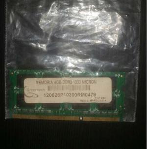 Memoria Ram Para Laptop Ddr3 4 Gb Marca Micron