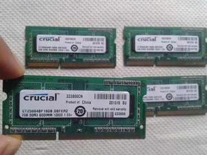 Memorias Ram 2gb Ddr3 Para Laptos Y Mini Laptos Canaimas