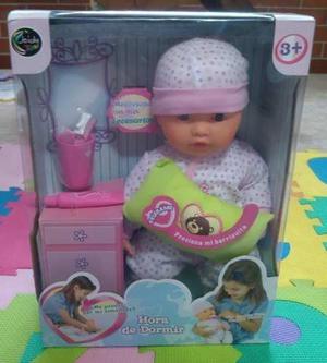 Muñeca Interactiva Hora De Dormir Marca Jeidy Toys