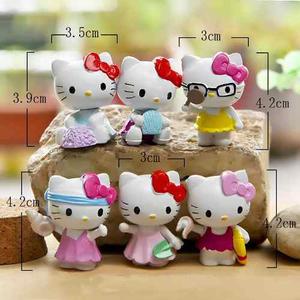 Set De 6 Figuras De Hello Kitty Coleccion Combo