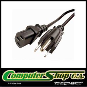 Cable De Power Para Fuentes De Poder / Monitor / Equipos