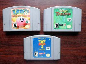 Juegos Nintendo 64 Kirby, Toy Story, Tarzan Precio Por Los 3