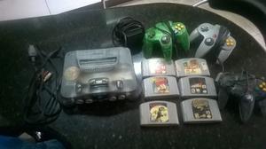 Nintendo N64+ Cintas+ 3 Controles