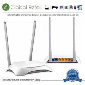 Tl-wr840n Router 2,4ghz, 2 Antenas Internas, Puertos 