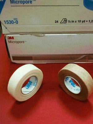 Adhesivo Micropore 1/2 Blanco Y Piel Garantia 3m 400 Y 500