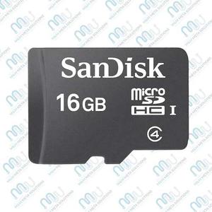 Memoria Micro Sd 16gb Sandisk Clase 4 Original
