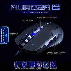Mouse Gamer E-blue Auroza Type-g  Dpi Optical Led