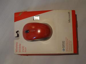 Mouse Microsoft Inalambrico  Color Rojo Original