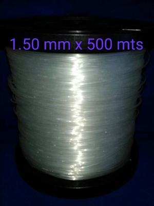 Nylon Bobina 500 Mts 1.5 Mm Monofilamento Transparente