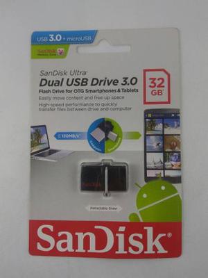 Pendrive Dual Usb 32gb Usb 3.0 Sandisk 100%original