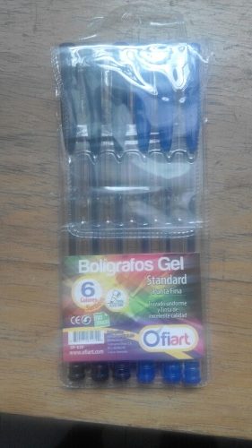 Boligrafos Gel Standard Punta Fina