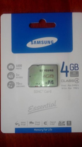 Memoria Sd Samsung 4gb Clase 4