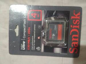 Sandisk Ultraccompact Flahs 30. De 4 Gb.compact Flash Memory