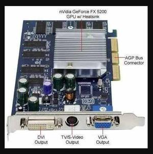 Tarjeta De Video Geforce Fx- / Agp 256 Mb / 128 Bit