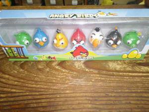Angry Birds. 7 Mini Figuras. Originales