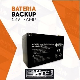 Bateria Backup/ups 12v-7amp Wireplus Costox10 Cercos/alarma