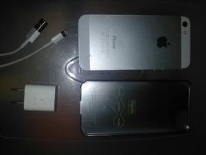 Iphone 5s Silver 16gb Para Repuesto Placa Mala Con Accesorio