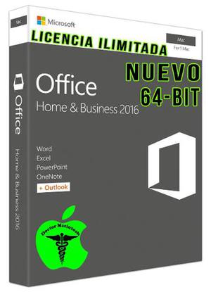 Licencia Office Mac Hogar Y Empresa -bit - Link