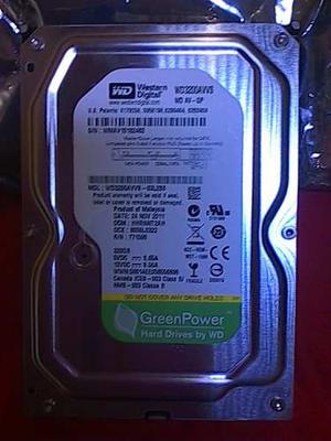 Disco Duro 320 Gb Wd Western Digital Green Poder Nuevo