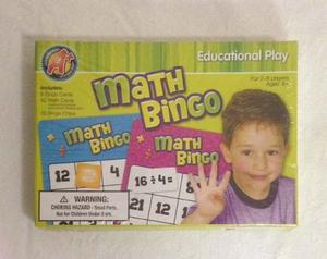 Bingo Matematicas Material Psico Educativo