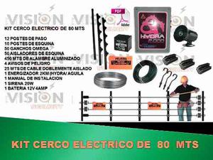 Cerco Electrico Kit De 80 Metros