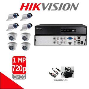 Kit Hikvision 8 Camaras Hd 720p Tienda Fisica Ccs