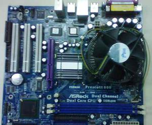 Tarjeta Madre 775i65g+procesador Pentium 4 De mhz