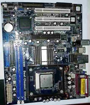 Tarjeta Madre Asrock P4i65g + Procesador Intel Celeron D 478