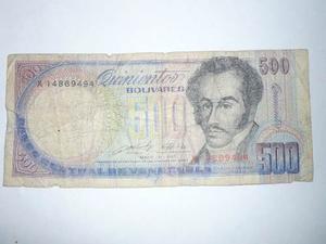 Billete 500 Bs De 