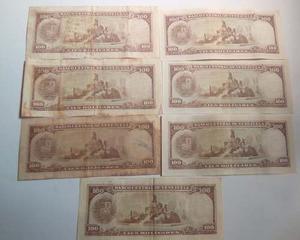 Billetes Antiguos De Cien Bolivares 17de Agosto De Combo