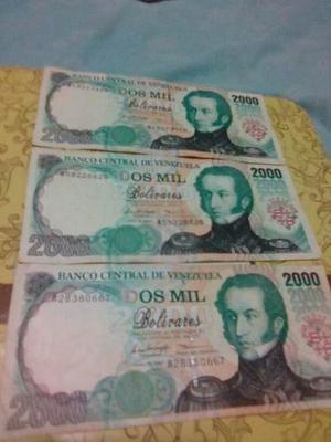 Billetes De  Bolivares Letra A  Y B 
