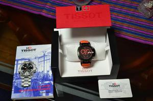 Espectacular Reloj Tissot T-race Naranja 100% Original