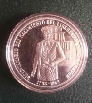 Moneda De 100 Conmemorativa Al Bicentenario Simon Bolivar