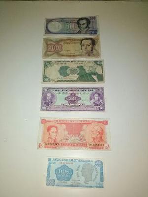 Moneda Venezolana, Para Coleccion. En Combo. 6 Billetes