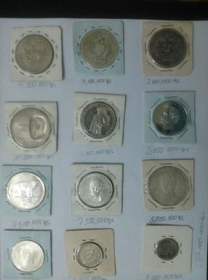 Monedas De Plata Venezolanas, Negosiables De Coleccion.
