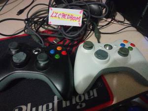 2 Controles Xbox 360 Pc Original Excelente Estado Alambrico