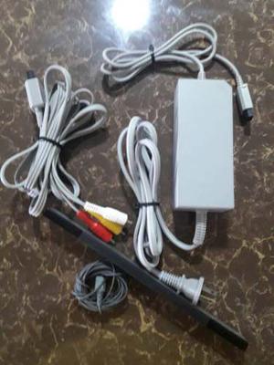 Adaptador De Corriente Para Wii + Cable Rca + Sensor De Movi