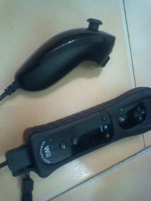 Control Wii Y Wii U Remote Negro Original Con Nunchuck