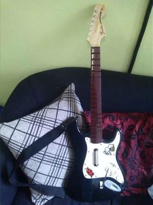 Guitarra Wii Original + Juego Rock Band 2