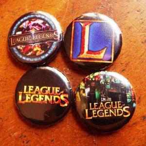 League Of Legends Colección De Chapitas 25mm Videojuegos