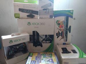 Xbox 360 Slim 500gb Con Juegos Y Accesorios