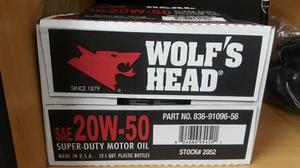 Aceite Mineral 20w50 Sellados Importado Wolf Head