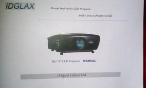 Video Bean Idglax Modelo Dg - 737 Led Proyector