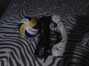 Balon Y Malla Profesional De Voleibol.
