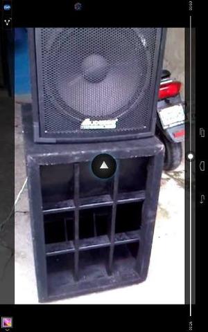 Caja Turbo Sound 18 Con Bajo Eminence Kilomax 18 Reparado